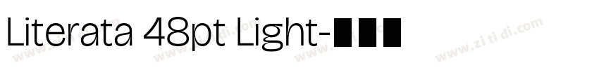 Literata 48pt Light字体转换